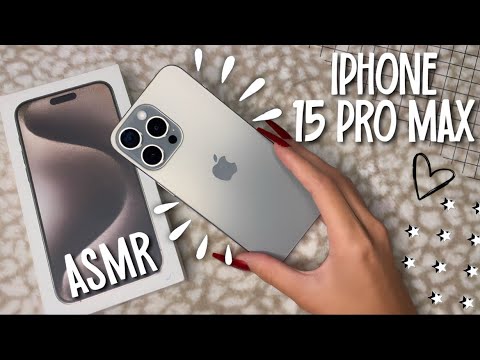 UNBOXING IPHONE 15 PRO MAX (256gb) NATURAL TITANIUN - ASMR