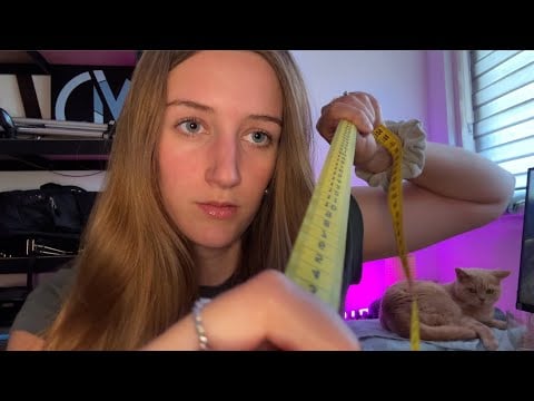 ASMR FAST eye exam (ft. my cat)