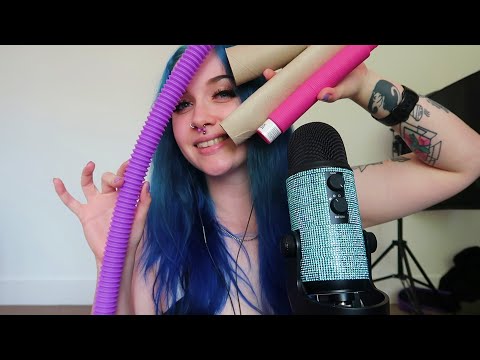 ASMR Fast, Aggressive & ✨LOUD✨ Assorted Tube Sound Triggers