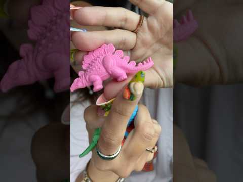 asmr/ vintage dinosaur toys 🦖 #vintage  #80s #80skids #bestlifebybrooke #dinosaurs #asmr #relaxing