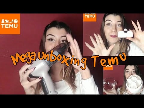 🇮🇹ASMR ITA• MEGA UNBOXING TEMU,100€ DI PRODOTTI 🎁🎁