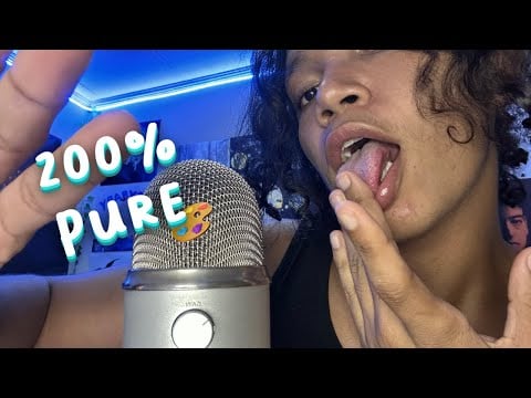 200% PURE Mouth Sounds ASMR 🎨 + Tapping, Hand movements, Personal Attention, Spit Painting