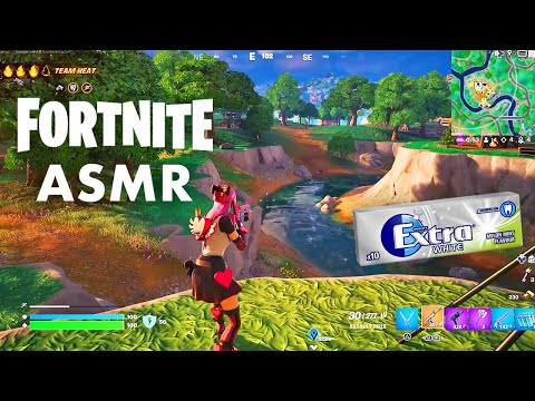 ASMR Playing Fortnite + Gum Chewing (Whispered Gaming)