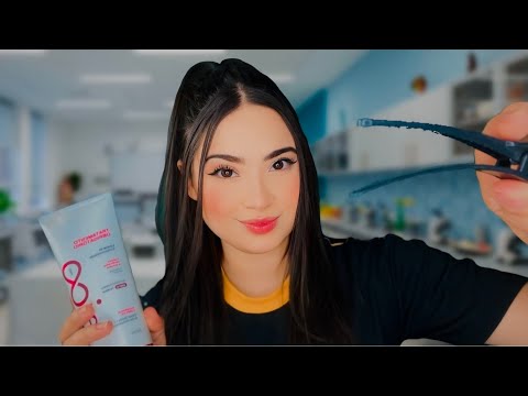 ASMR: A GAROTA QUE SENTA ATRÁS DE VOCÊ FAZ TRANÇA NO SEU CABELO!🪮👩🏽‍🦱