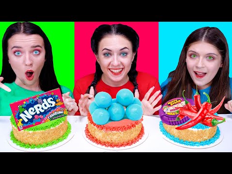 ASMR Cake Decorating Challenge | Eating Sounds LiLiBu #2