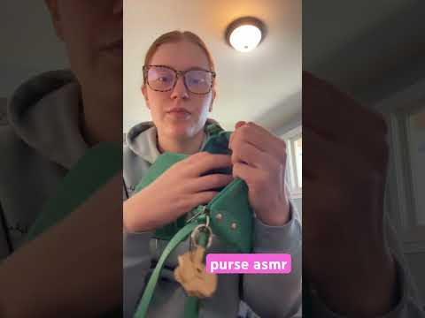 ASMR on a Leather Purse #asmr #relax #whisper #zippersounds #leather #purse