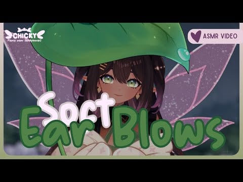 Soft Ear Blows🌙 #asmr #softwhispers - DaChickTries
