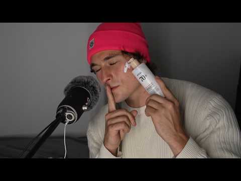 ASMR face routine 💧