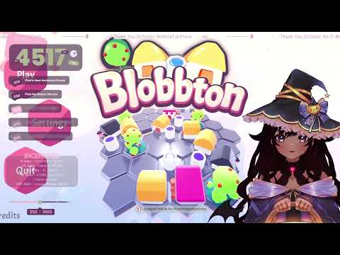 ASMR 🔴 Blobbton - Cozy Gaming Session With DaChickTries