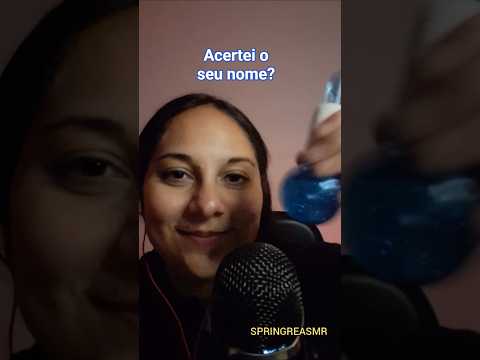 ASMR | Tentei acertar o seu nome 😍 #shorts