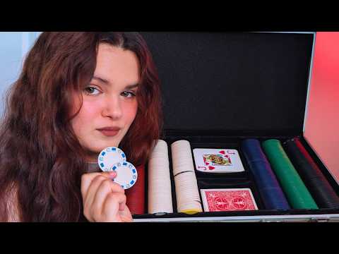 Casino Chips and Playing Cards Sounds | Whispers, Organizing, Shuffling ASMR 💤