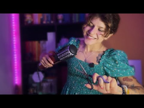 ASMR CORTE E FINALIZAÇÃO CAPILAR, MAS VOCÊ É INVISÍVEL 