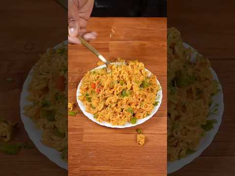 🔥 ASMR Viral Masala Maggi | Street Style Tadka | Satisfying Slurp Sounds #shorts #asmr #maggi