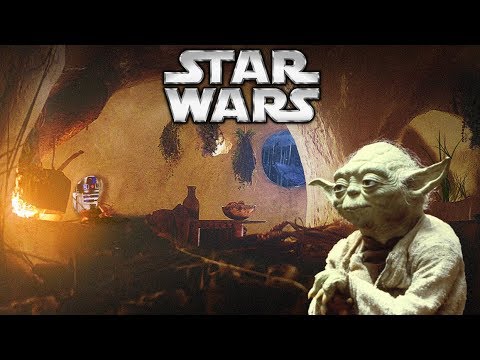 Yoda's Hut on Dagobah ⋄ [ASMR] ⋄ STAR WARS Ambience ⋄ Rainstorm + Cozy Fire