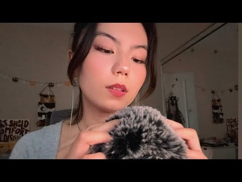 ASMR CRINKLY FLUFFY Mic Scratching 