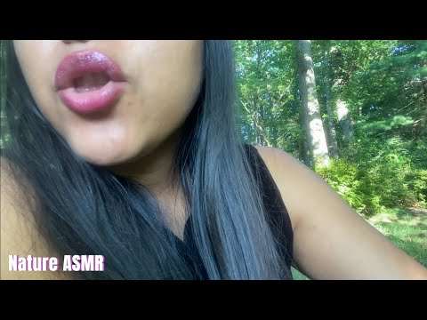 ASMR UP CLOSE GUM CHEWING OUTDOORS, INTENSE SOUNDS