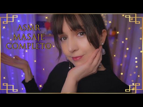 ⭐ASMR Masaje Completo en el Spa [Sub] Limpieza Facial, Masaje de Orejas, Rostro, Manos y Cuerpo