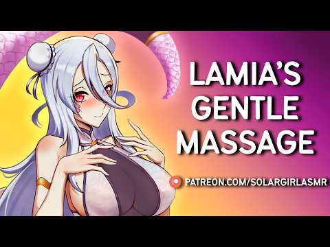 ASMR Lamia Masseuse Pampers You into Sleep | Tongue Flutter & Soft Touches | ASMR GF Comfort Cuddles