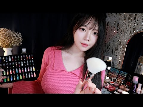 ASMR(Sub✔)잠이 오는 아이돌 대기실 메이크업 1시간 K-POP Idol make up Role Play 1 hour (in the Back Stage)