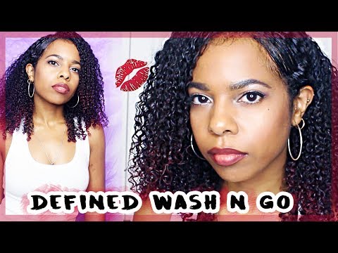 CURLY HAIR ROUTINE 2018⎜BOMB CURLING CUSTARD!⎜DEFINED WASH N GO⎜#CurlyHair Daseana ♥