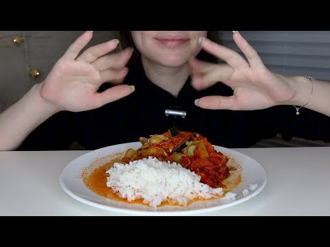 ASMR Eating Sounds | Squash Gratin, Grilled Eggplant Sauce & Rice (No Talking) Mukbang 먹방