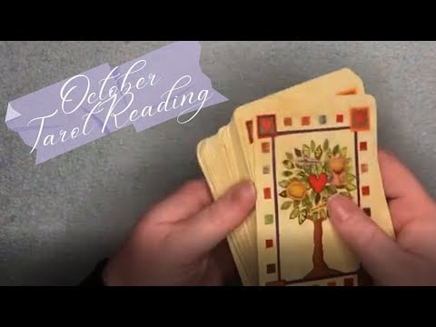 ASMR October 2022 Tarot Card Reading with Moon Oracle Cards (Pick from Three)
