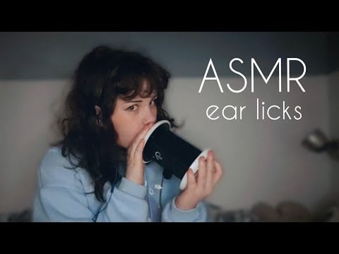 ASMR Deep Ear Licking & Mouth Sounds with the 3DIO (ft. My Cat) 💙🐈