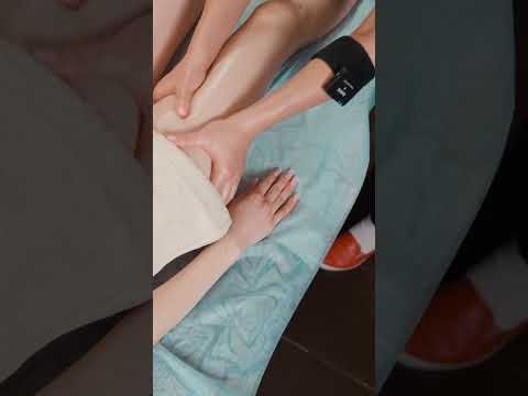 ASMR relaxing leg and abdominal massage for Yaroslava #asmrmassage