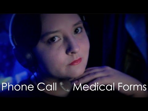 Phone Call 📞 Medical Forms 💻 [ASMR] Role Play