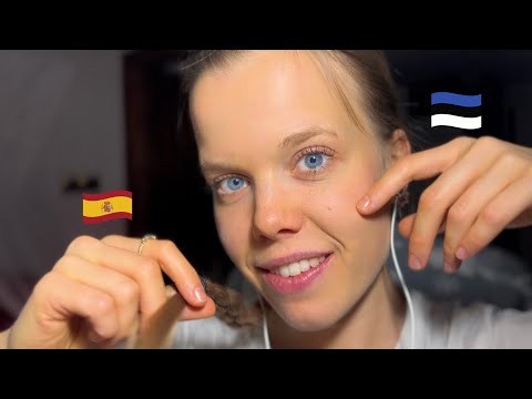 ASMR Comparing Spanish and Estonian words (palabras en español y estonio)