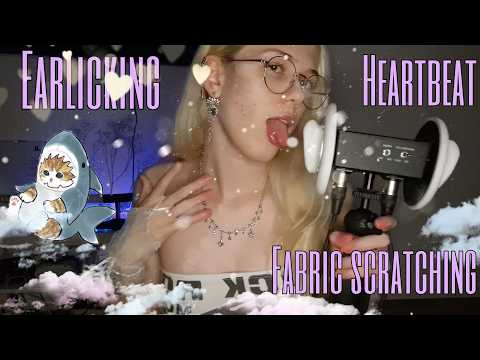 ✧ My best video yet (no cap)  ✧ - mouth sounds, ear licking, heartbeat and fabric scratching [ASMR]