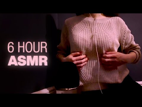 6 HOUR ASMR ✨ Aggressive Sweater Scratching ⚡️Textured Fabric Sounds ✨ No Talking Tingles Guaranteed