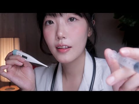 ASMR 한여름 병원에 실려온 당신을 조용히 케어해드릴게요 Hospital Roleplay