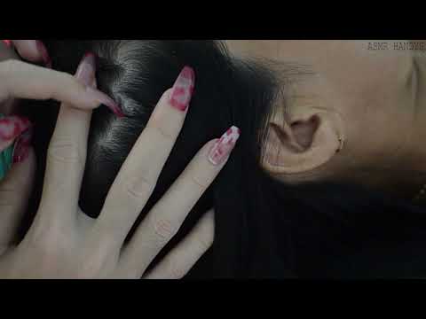 ASMR Hair Plucking, Hair Parting, Hair Treatment On Real Person For Anxiety Relief