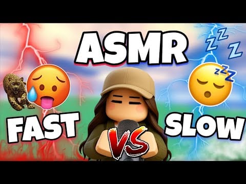 ASMR Français • SLOW vs FAST ASMR sur ROBLOX 😴 (tu vas dormir en 3 minutes ✨️)