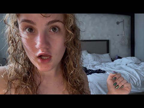alone in my hotel room ASMR grwm while i talk about spiraling & tell u ur beautiful