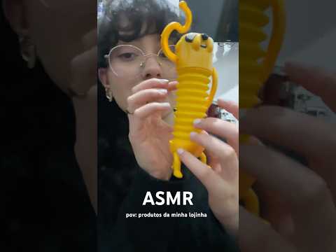 ASMR CASEIRO: PRODUTOS DA MINHA LOJINHA EM ORDEM DE COR. #asmr #asmrcaseirinho