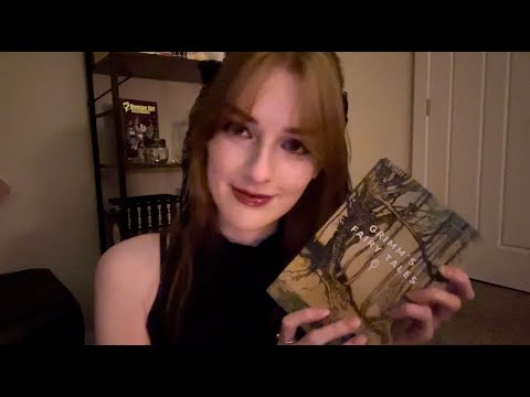 ASMR reading you a bedtime story (soft whispers, book tapping, page turning)