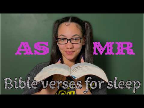 ASMR reading bible verses for your sleep