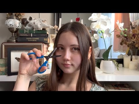 asmr giving you a haircut