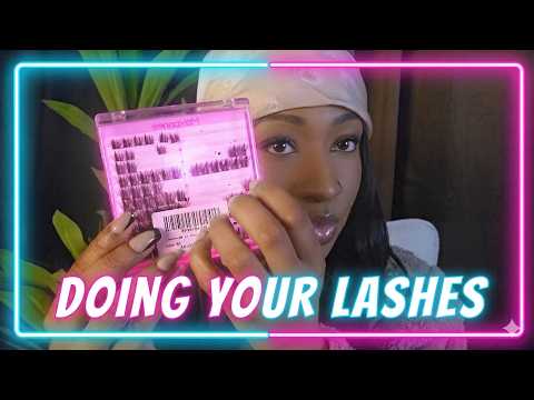 ASMR Lash Tech Roleplay 💅 Personal Attention (Mic Blowing, Mouth Sounds)