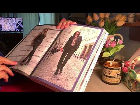 ASMR - Page Flip, Paris Street Fashion Book; Soft Spoken Commenting 