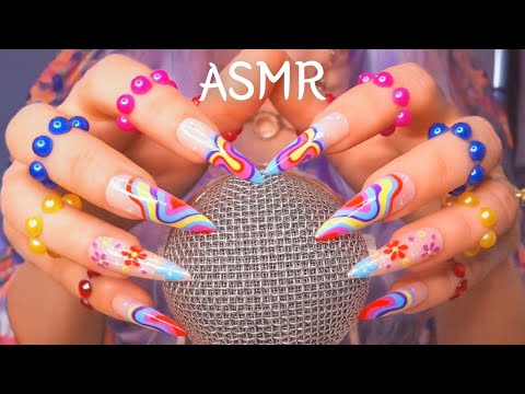 1 Hour ASMR Mic Scratching ✨ No Cover, Foam Cover & Fluffy Cover • Long Nail Tingles • No Talking
