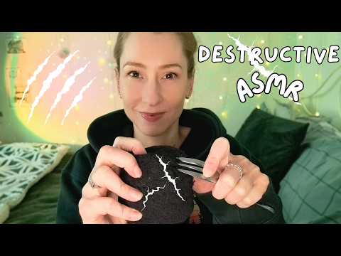 ASMR | Mic Destruction⚡| Fast & Aggressive Mic Scratching, Clawing, Tearing 💥
