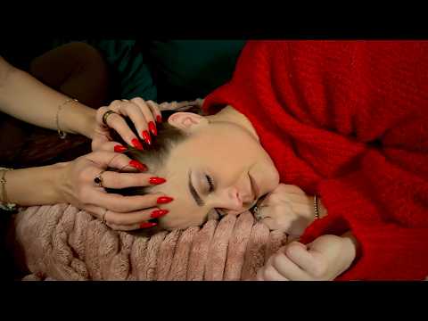 Real Person ASMR | Gentle Hair Play, Face Tracing & Soft Whispers
