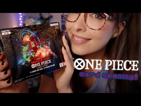 ASMR 🏴‍☠️ A One Piece Card Opening to Relax You! • WINGS OF THE CAPTAIN • Whispered Unboxing!