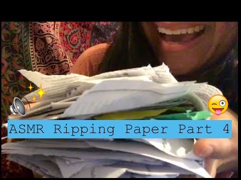 ASMR SATISFYING Ripping Paper sounds and more Part 4