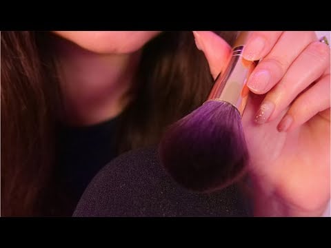 ASMR Inaudible Whispering & Brushing