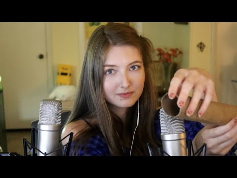 ASMR Cardboard Tube - Tapping, Scratching, Rubbing (No Talking)