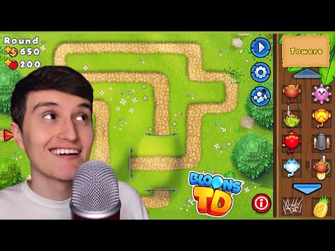 [ASMR] Bloons Tower Defense 🎈💤 (whispering gameplay)